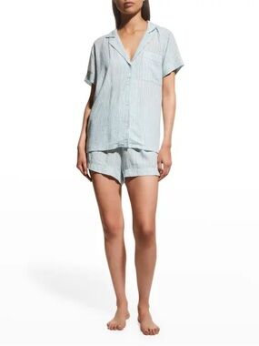 Eberjey Nautico Short Striped Pajama Set